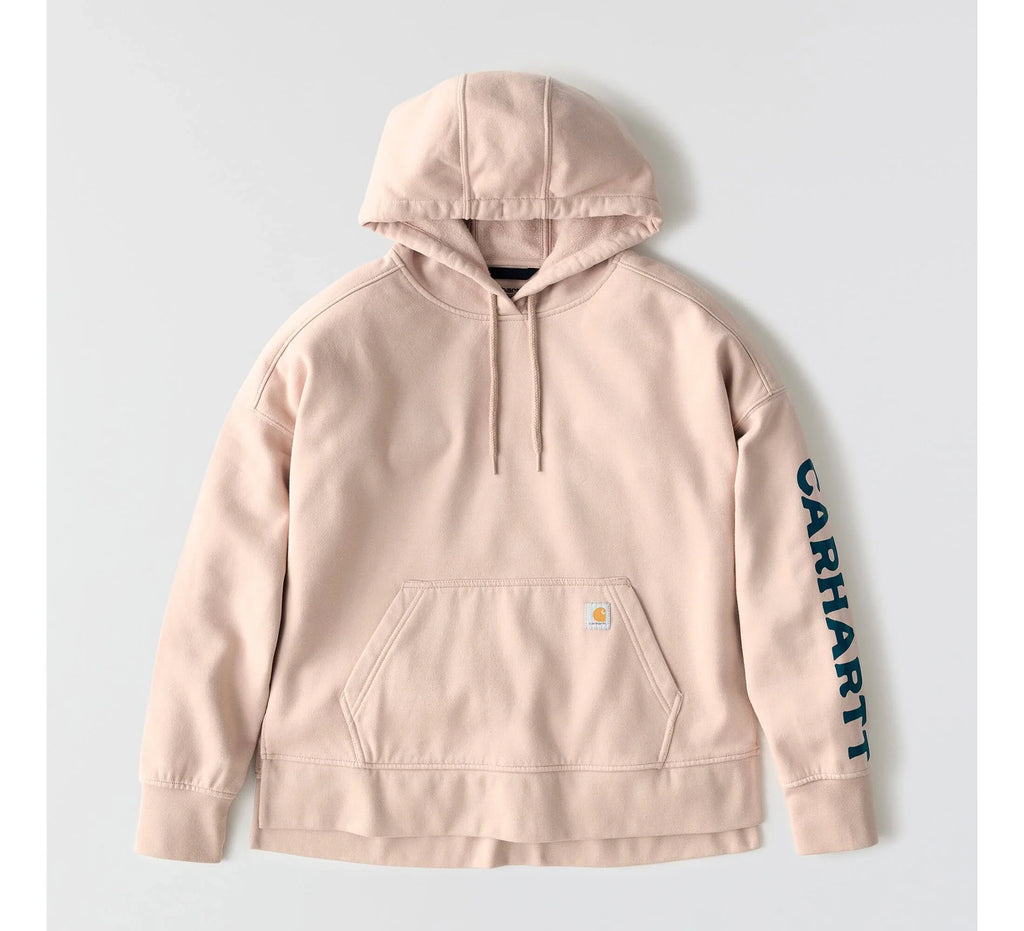 Women's Oversized Mountain Graphic Hoodie - Taupe