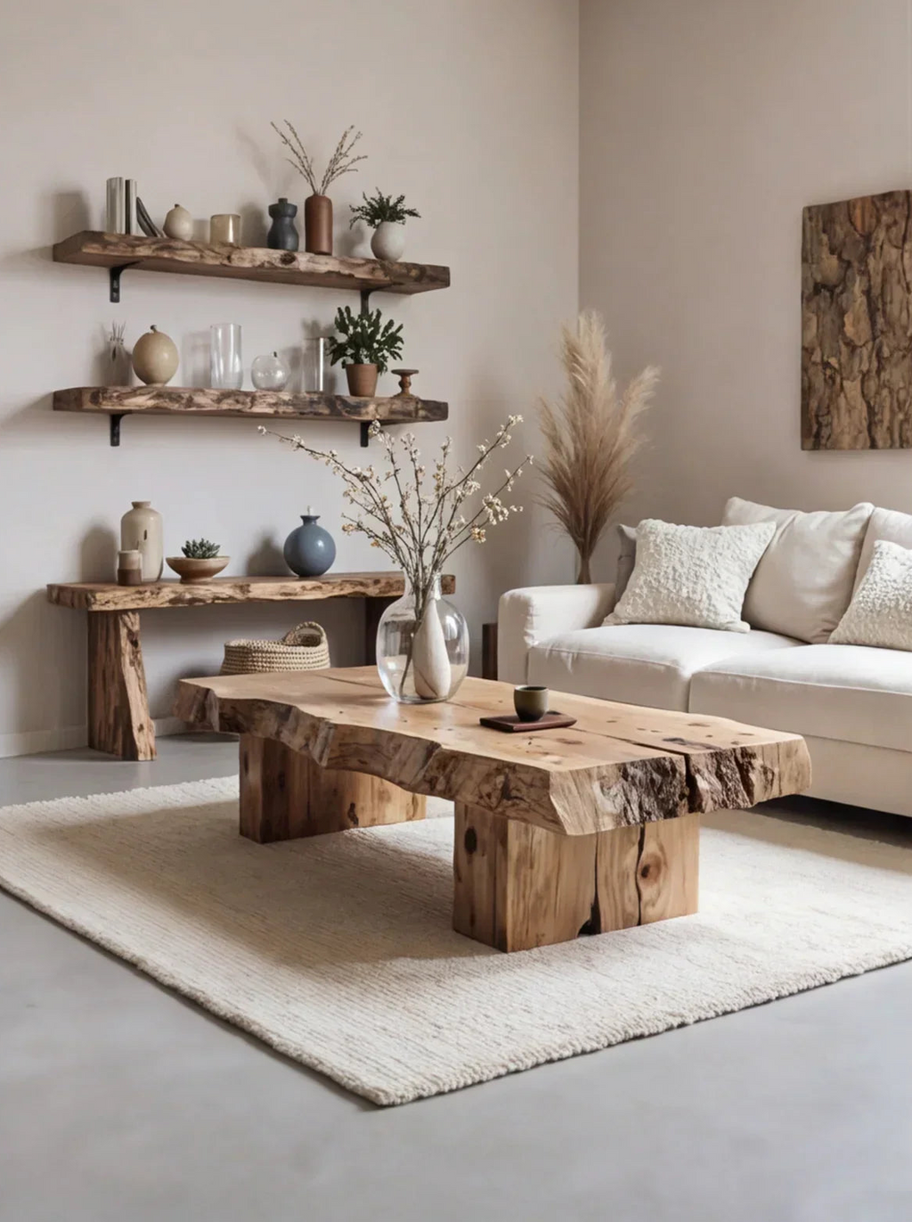 Rustic Handmade Wooden Coffee Table