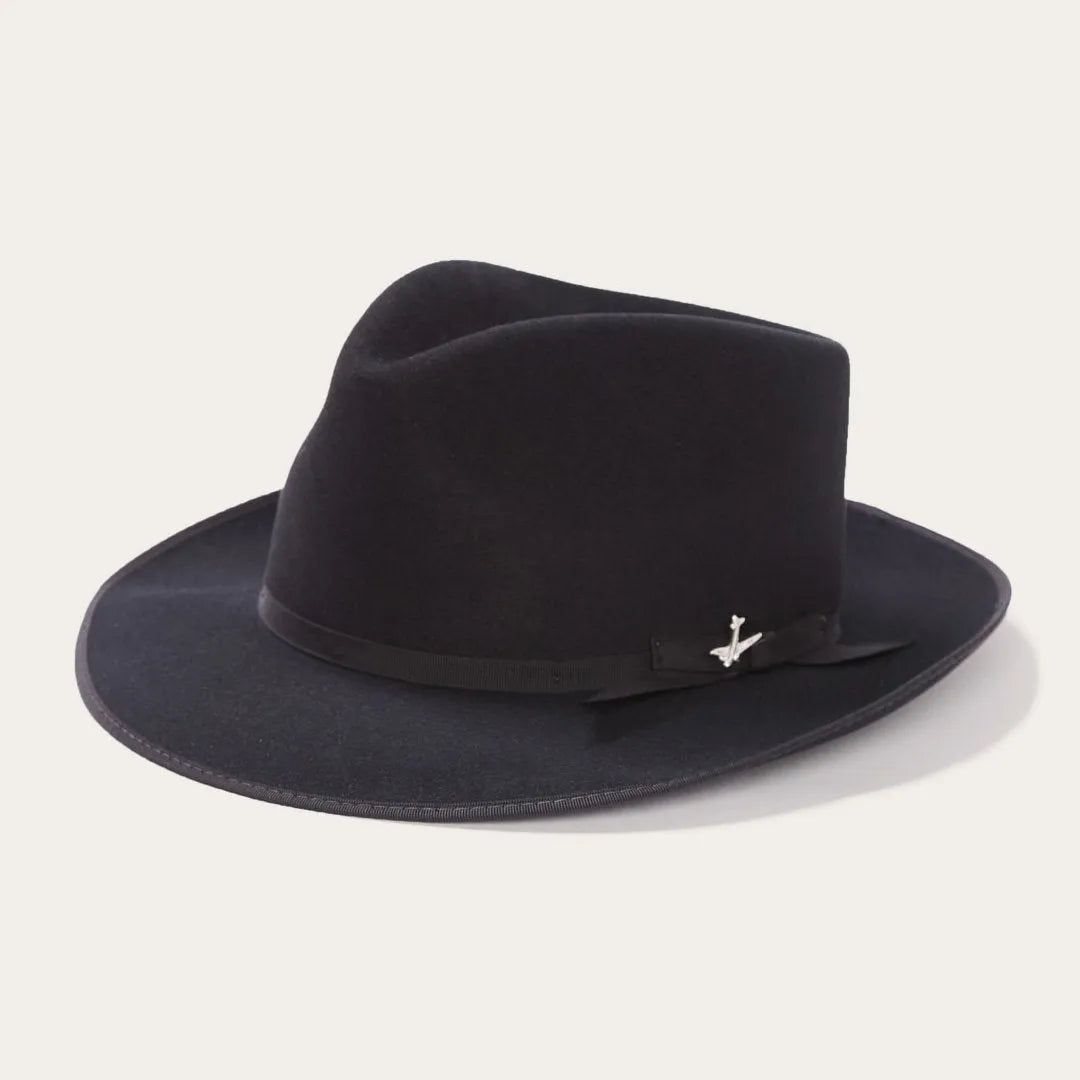 Skyliner Wool Fedora Black Color