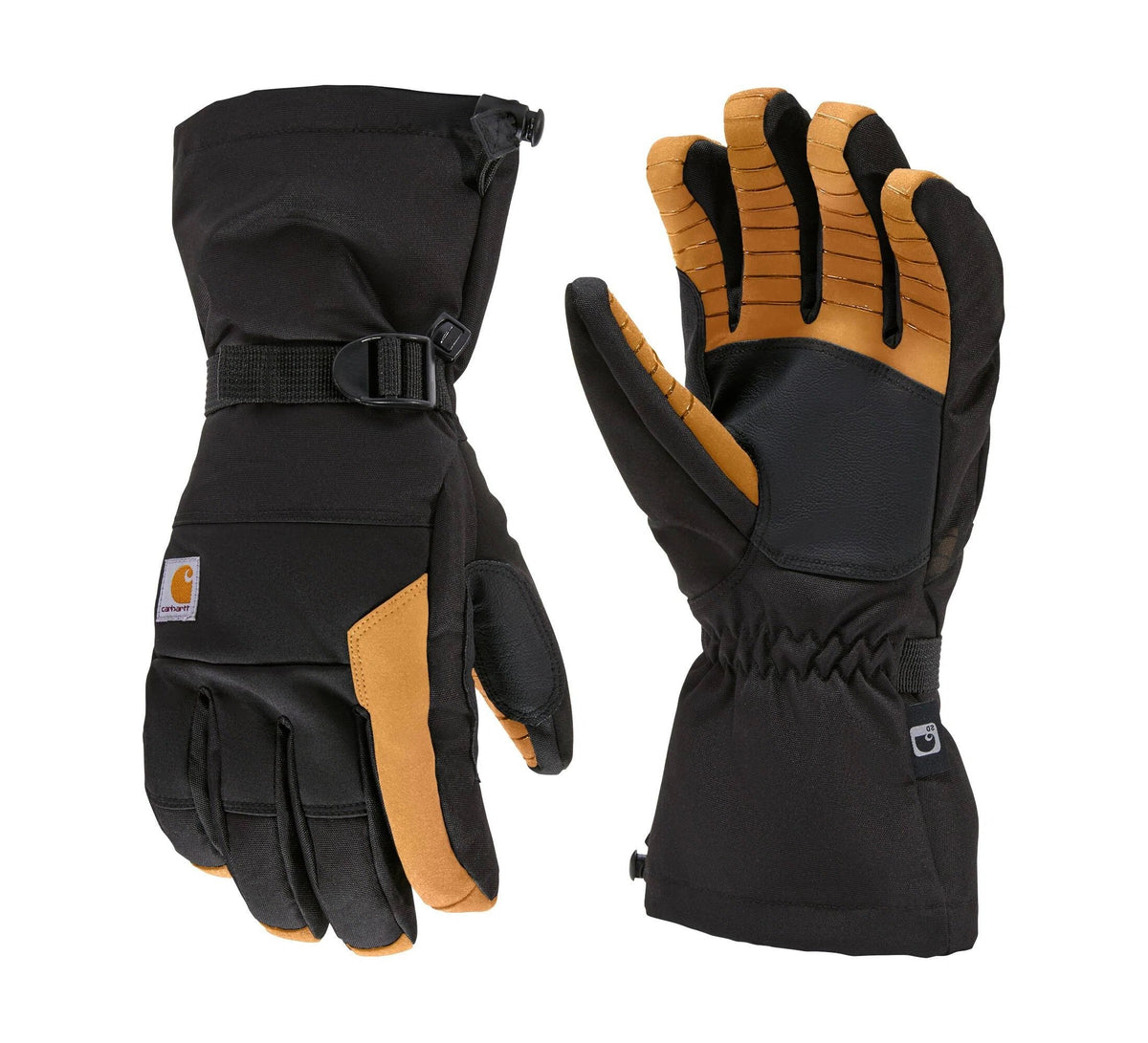 Men's Insulated Waterproof Gauntlet Gloves With Liner