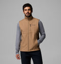 Men's Wind-Resistant Softshell Vest - Gray