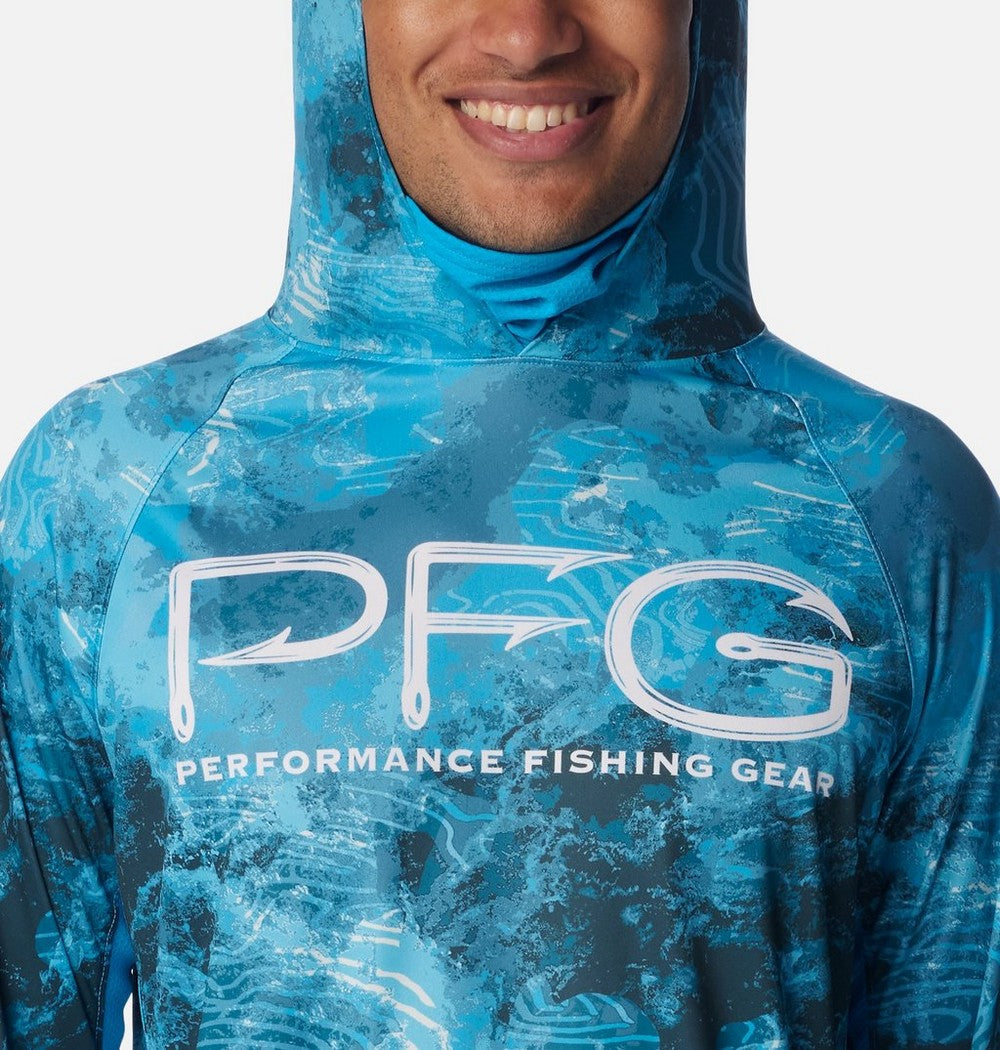 Men's Ventilated UPF 50 Sun Hoodie - Teal