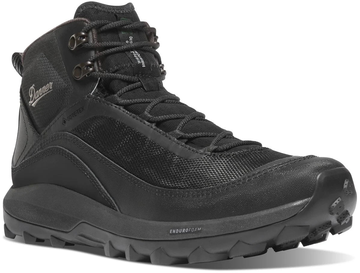 Men's Waterproof Mid Hiking Boot - Black