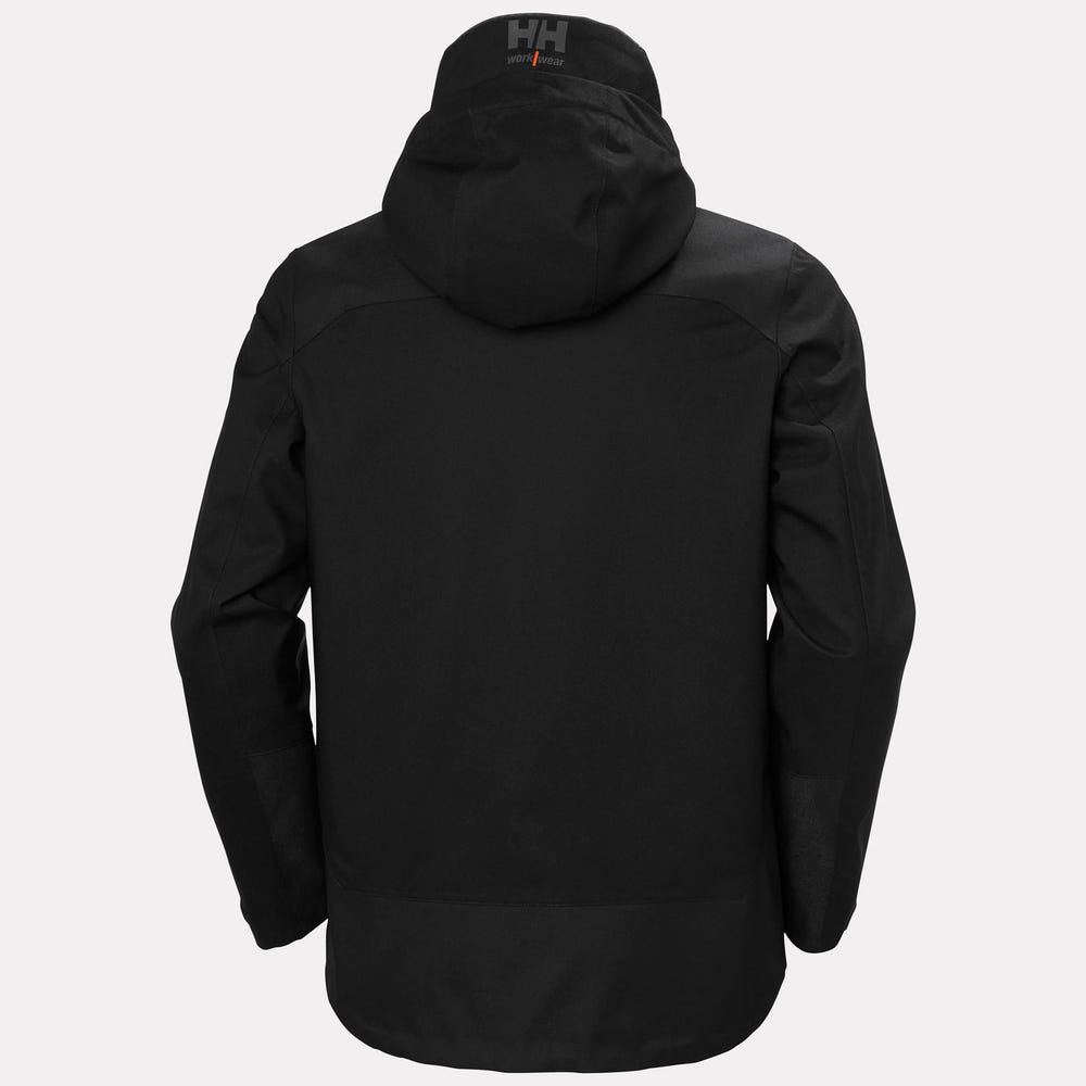 Waterproof Stretch Shell Work Jacket - Black