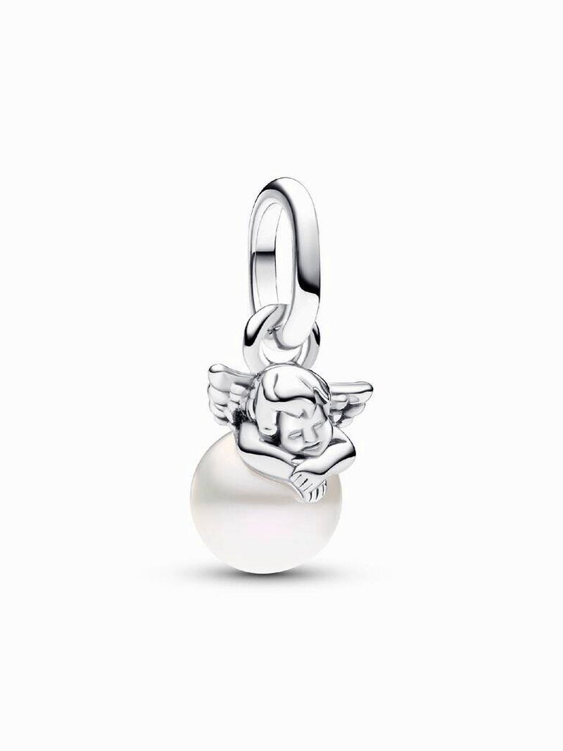 Winged Heart and Pearl Charm Trio