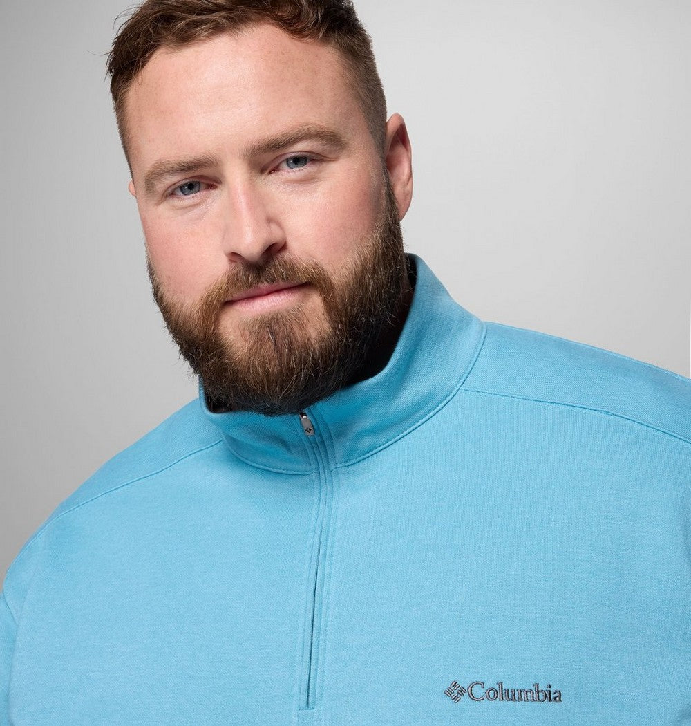 Men's Big Half-Zip Fleece Pullover - Blue