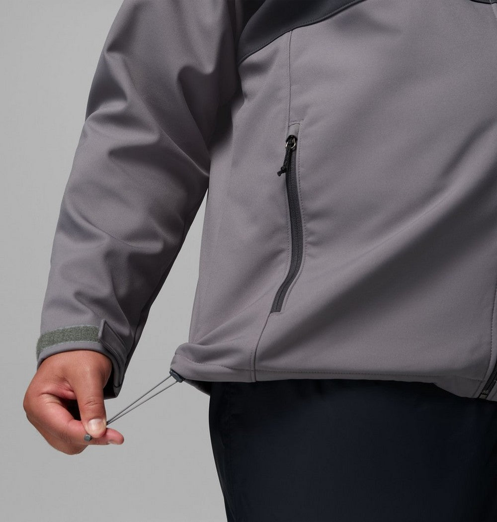 Men's Big Softshell Jacket - Grey