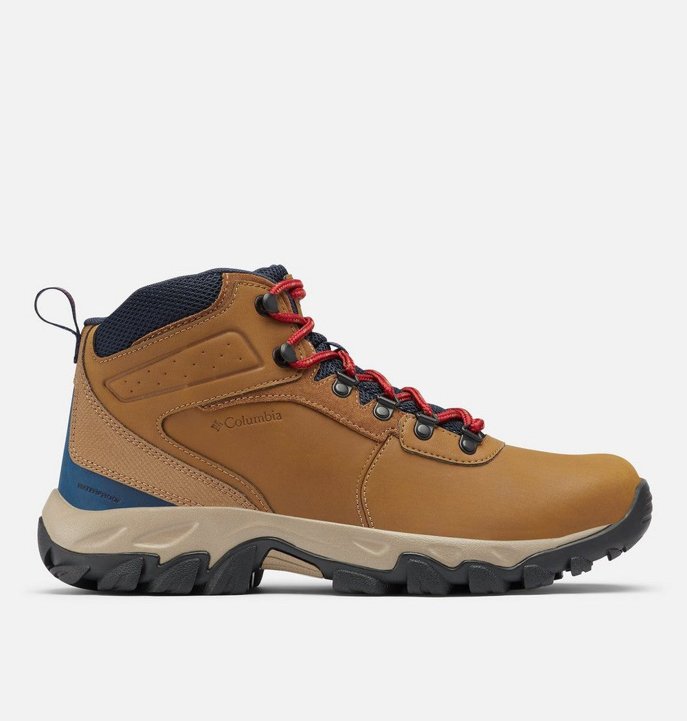 Men's Wide Waterproof Hiking Boot - Tan Blue