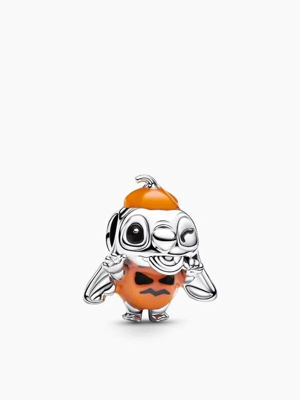 Sterling Silver Alien Pumpkin Charm