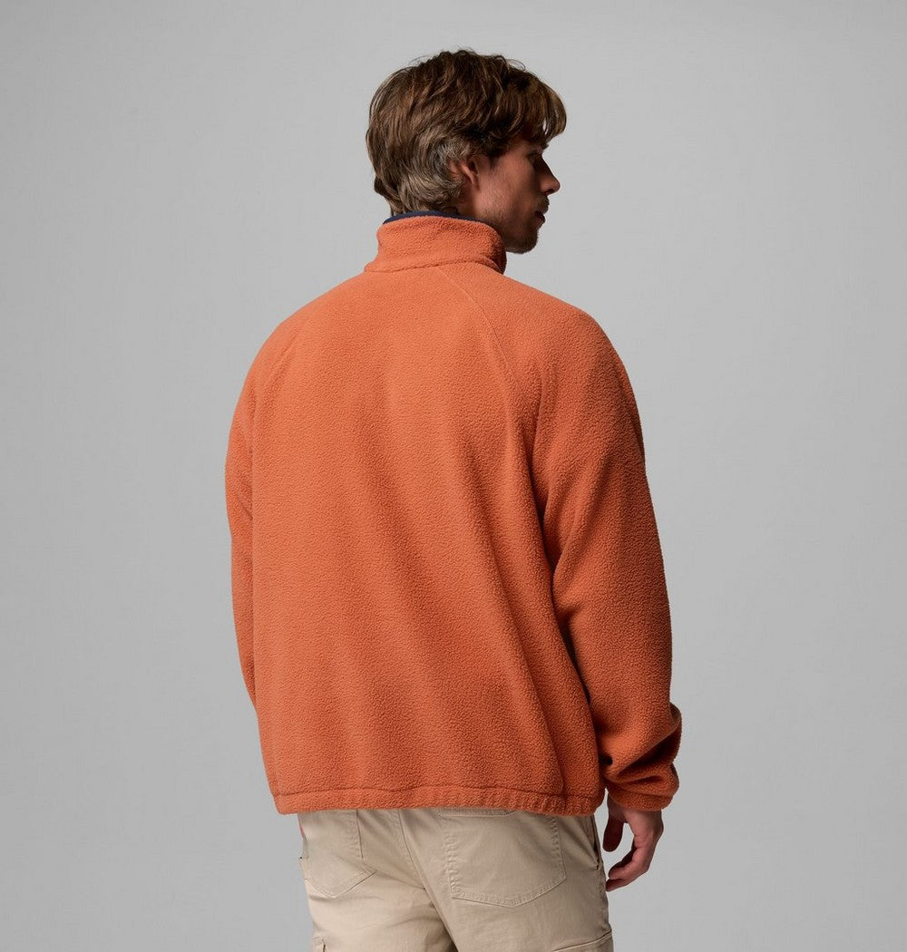 Men's Fleece Half-Zip Pullover - Dark Grey