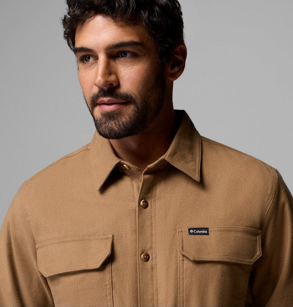 Men's Tall Fleece-Lined Shirt Jacket - Blue