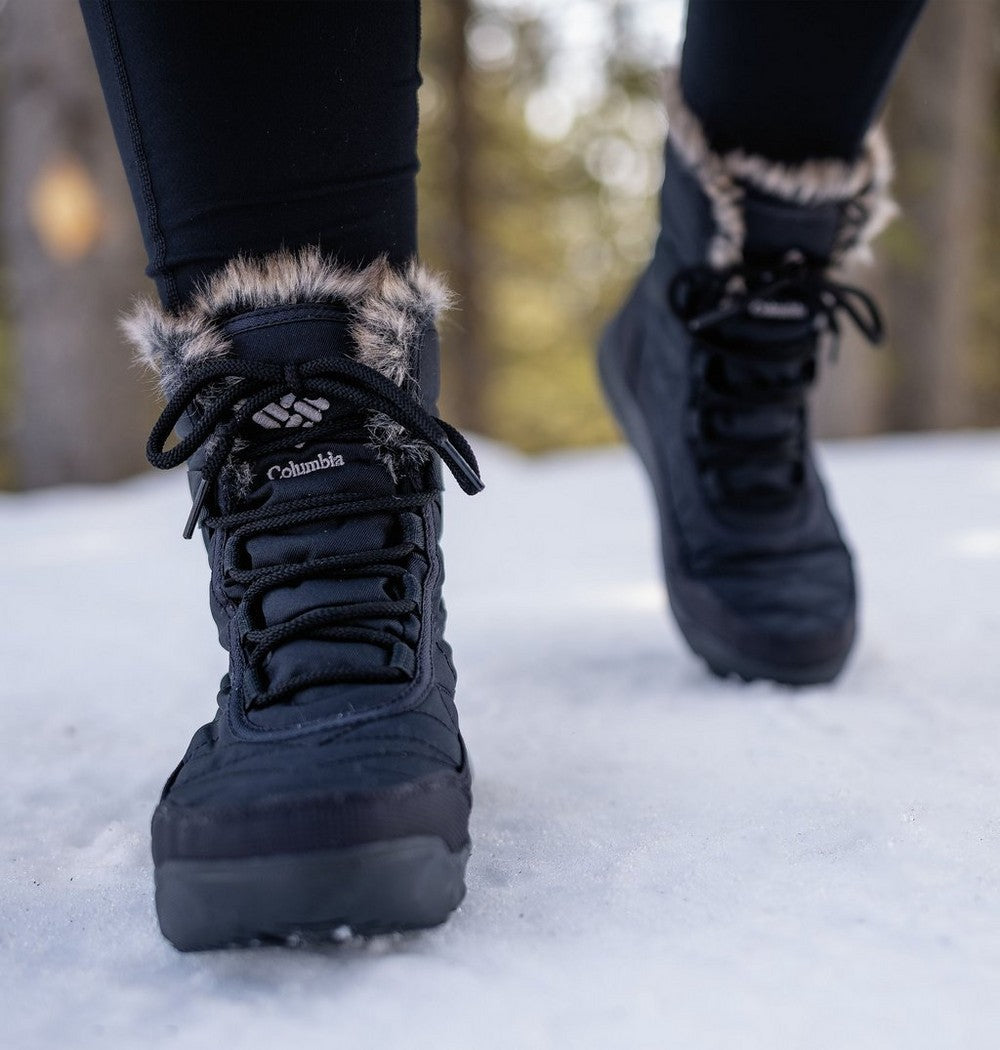 Women's Insulated Winter Ankle Boot - Gray Purple