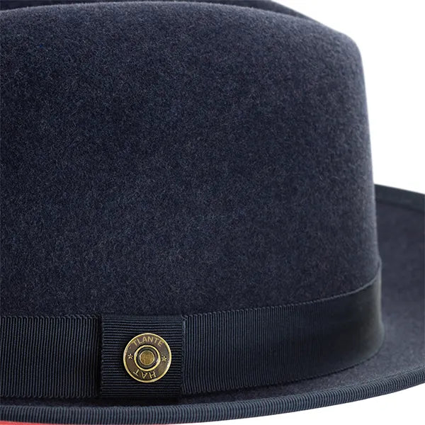 Classic Center-Creased Fedora-King (Denim Blue)