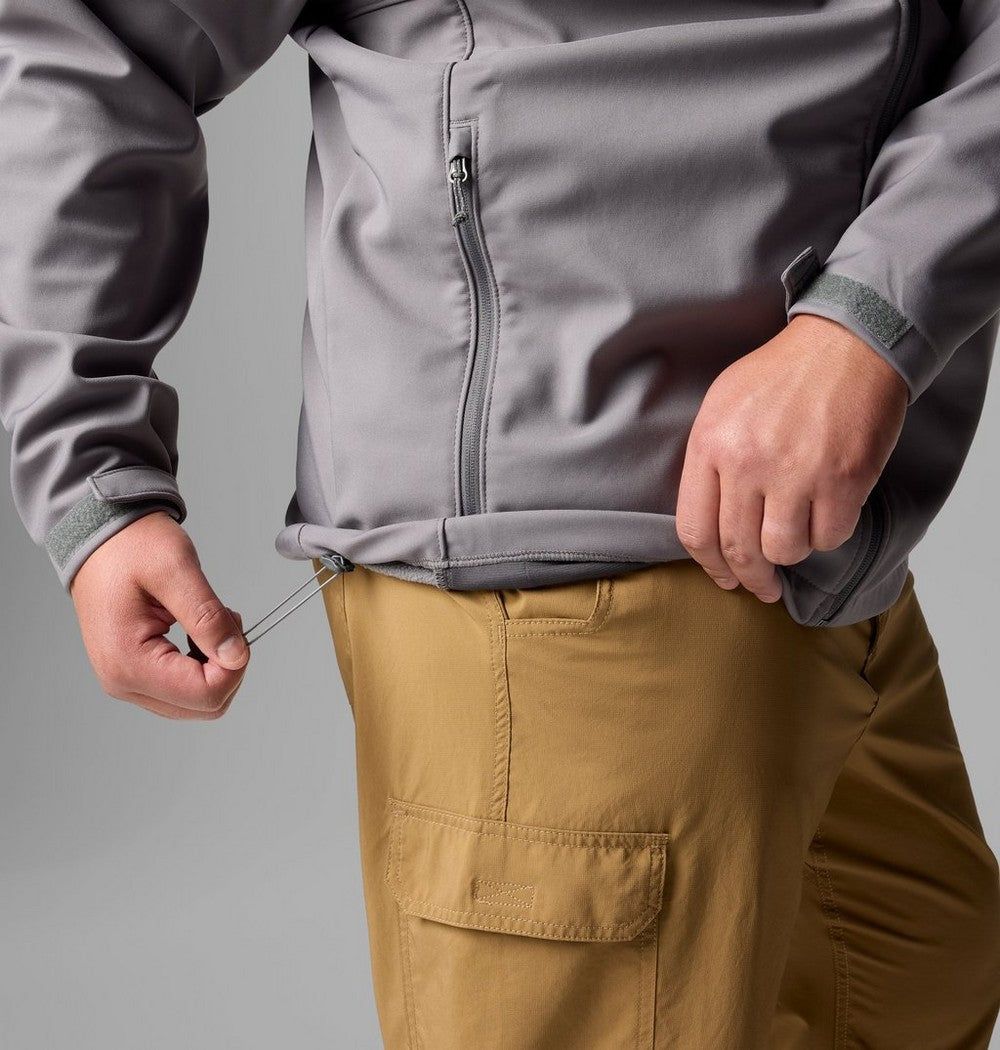 Men's Big Softshell Jacket - Grey