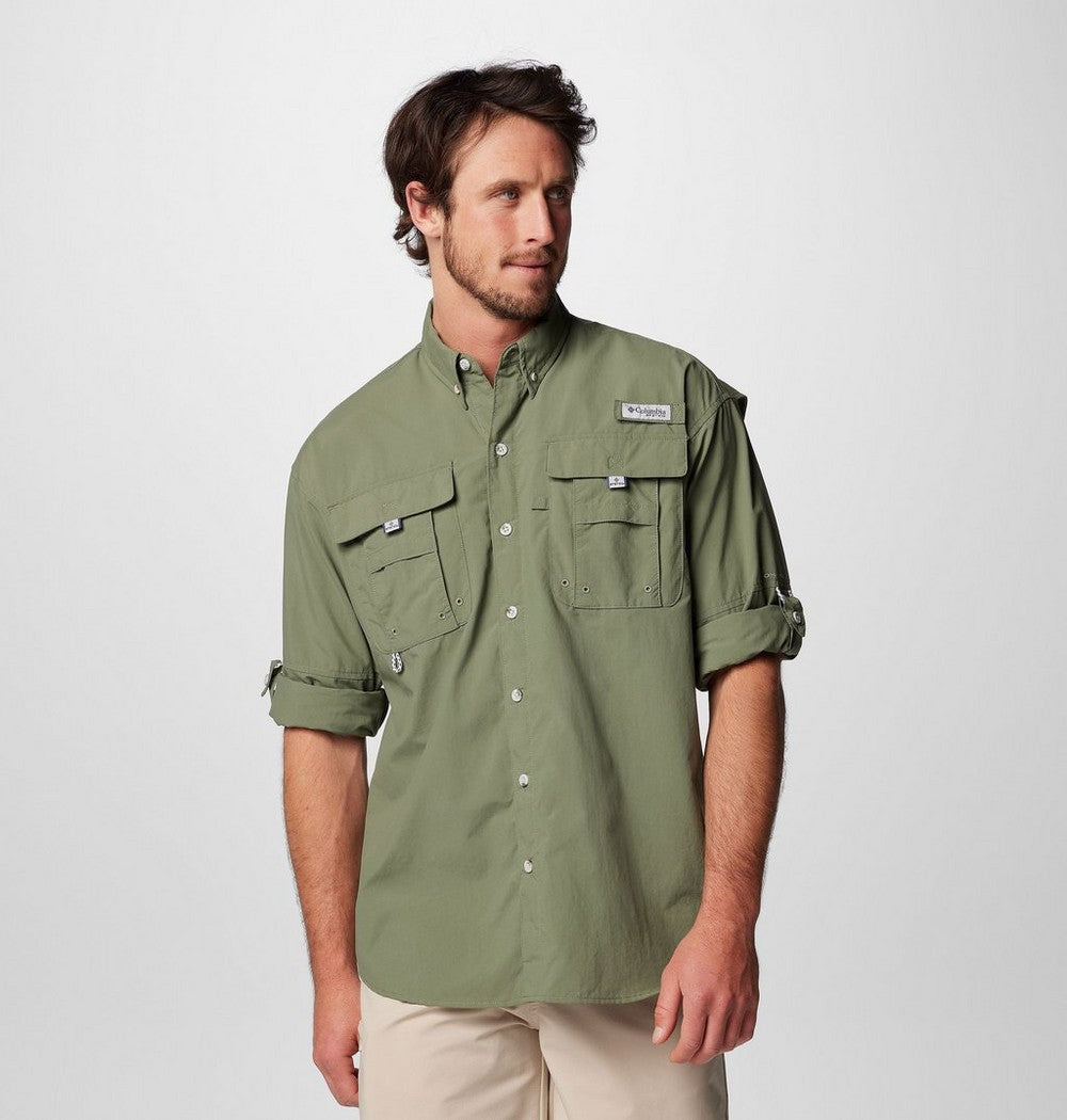 Men's Tall Long-Sleeve Vented Fishing Shirt - Gray