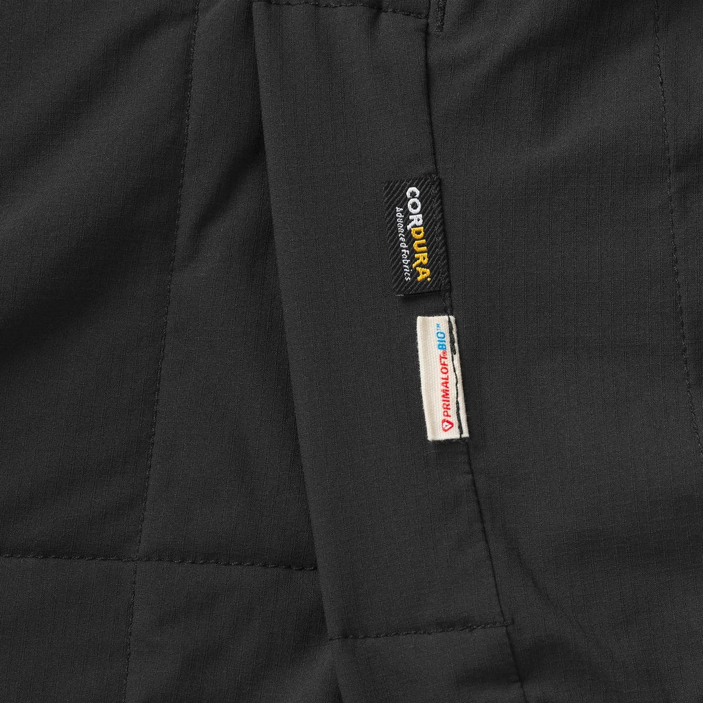 Insulated Snap Shirt Jacket - Black