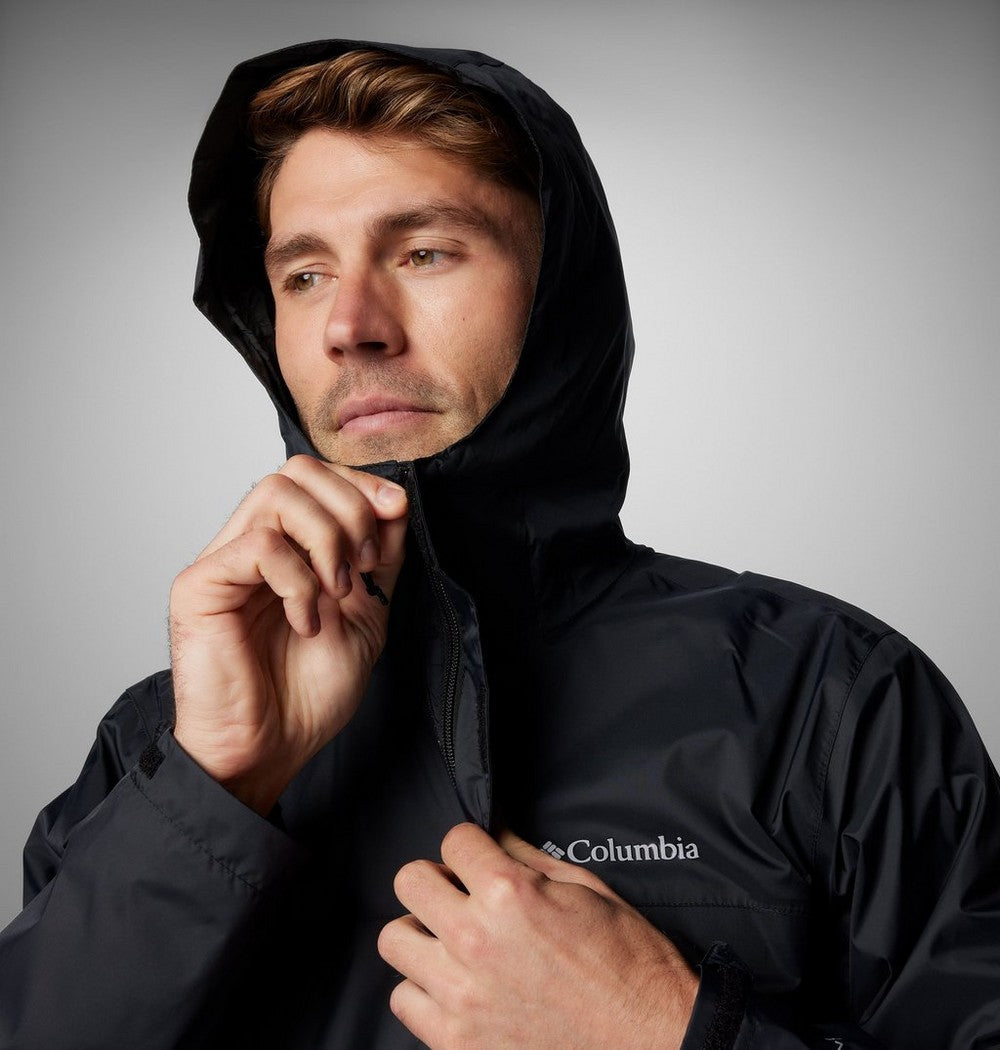Men's Packable Rain Jacket - Blue