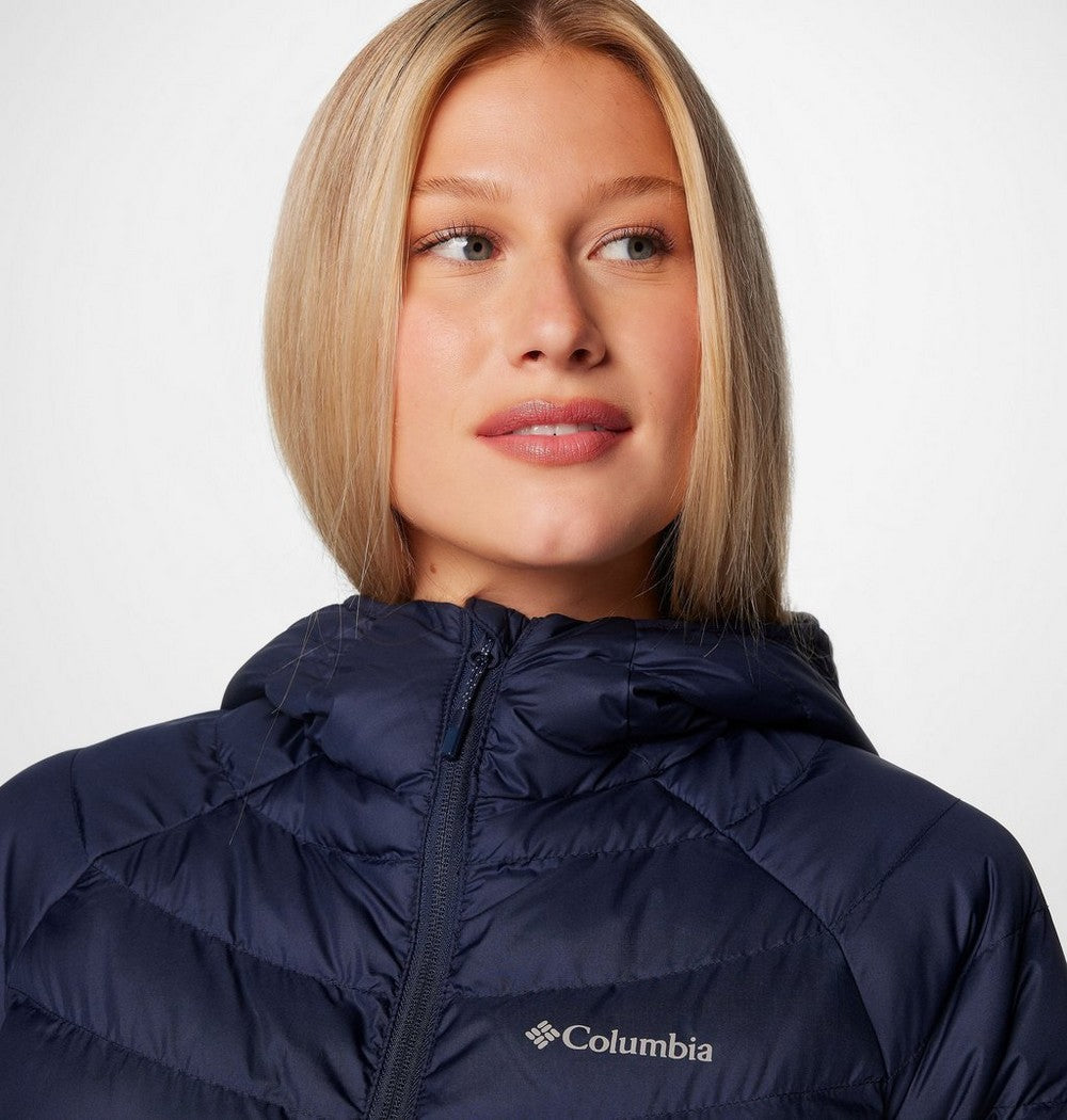 Women's Hooded Puffer Jacket - Navy