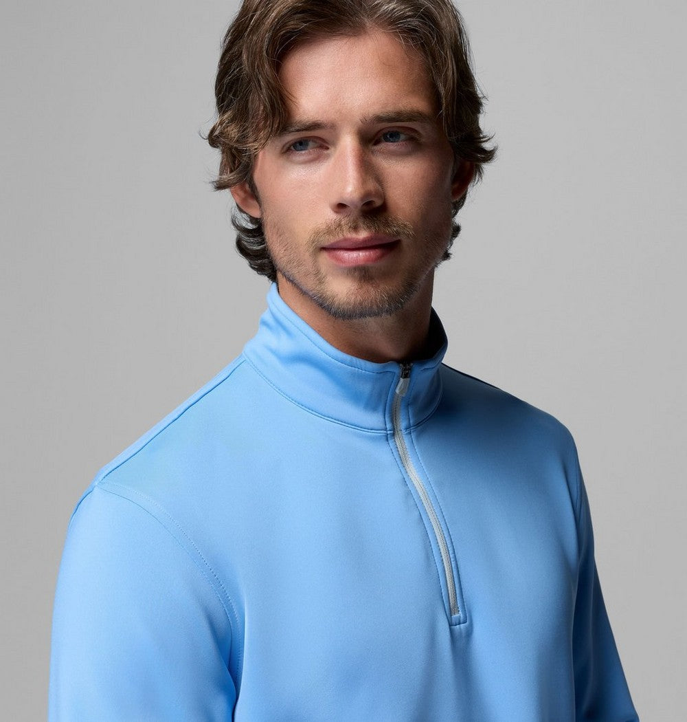 Men's UPF 30 Quarter-Zip Pullover - Peach