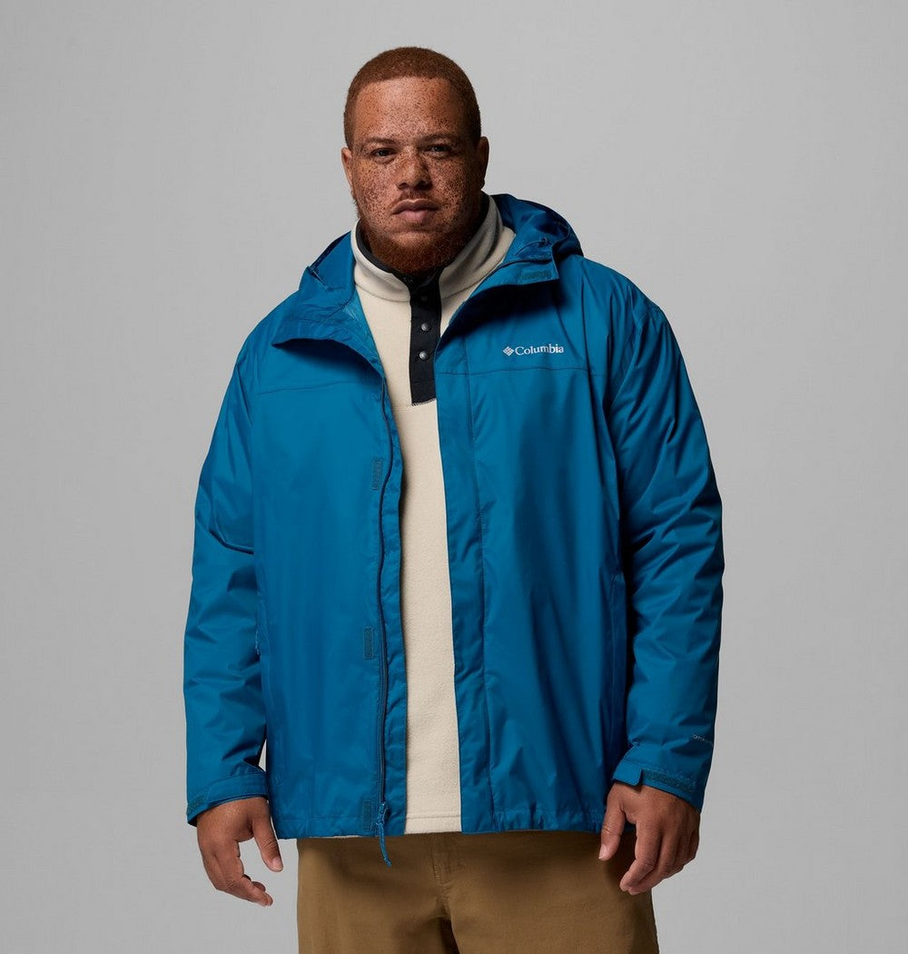 Men's Big Seam-Sealed Rain Jacket - Blue