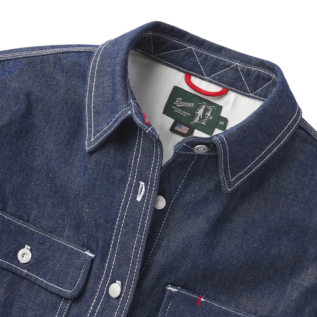 Women's Cotton Denim Work Shirt - Dark Indigo