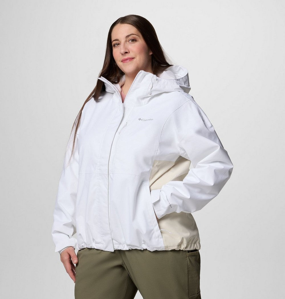 Women's Plus Size Waterproof Rain Jacket - Navy