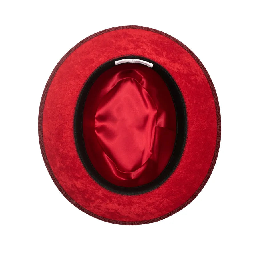 Classic Center-Creased Fedora-King (Old Maroon)