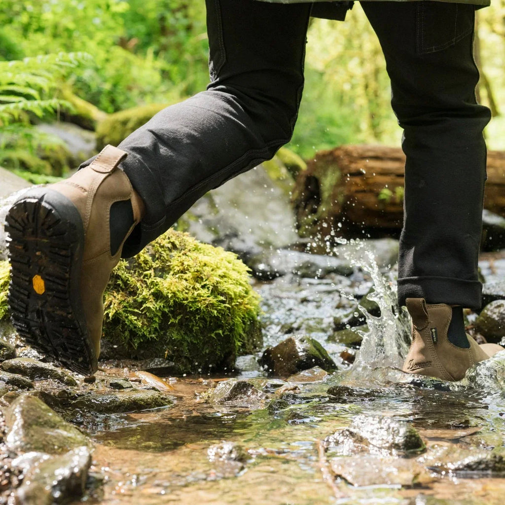 Women's Waterproof Nubuck Chelsea Boots - Brown