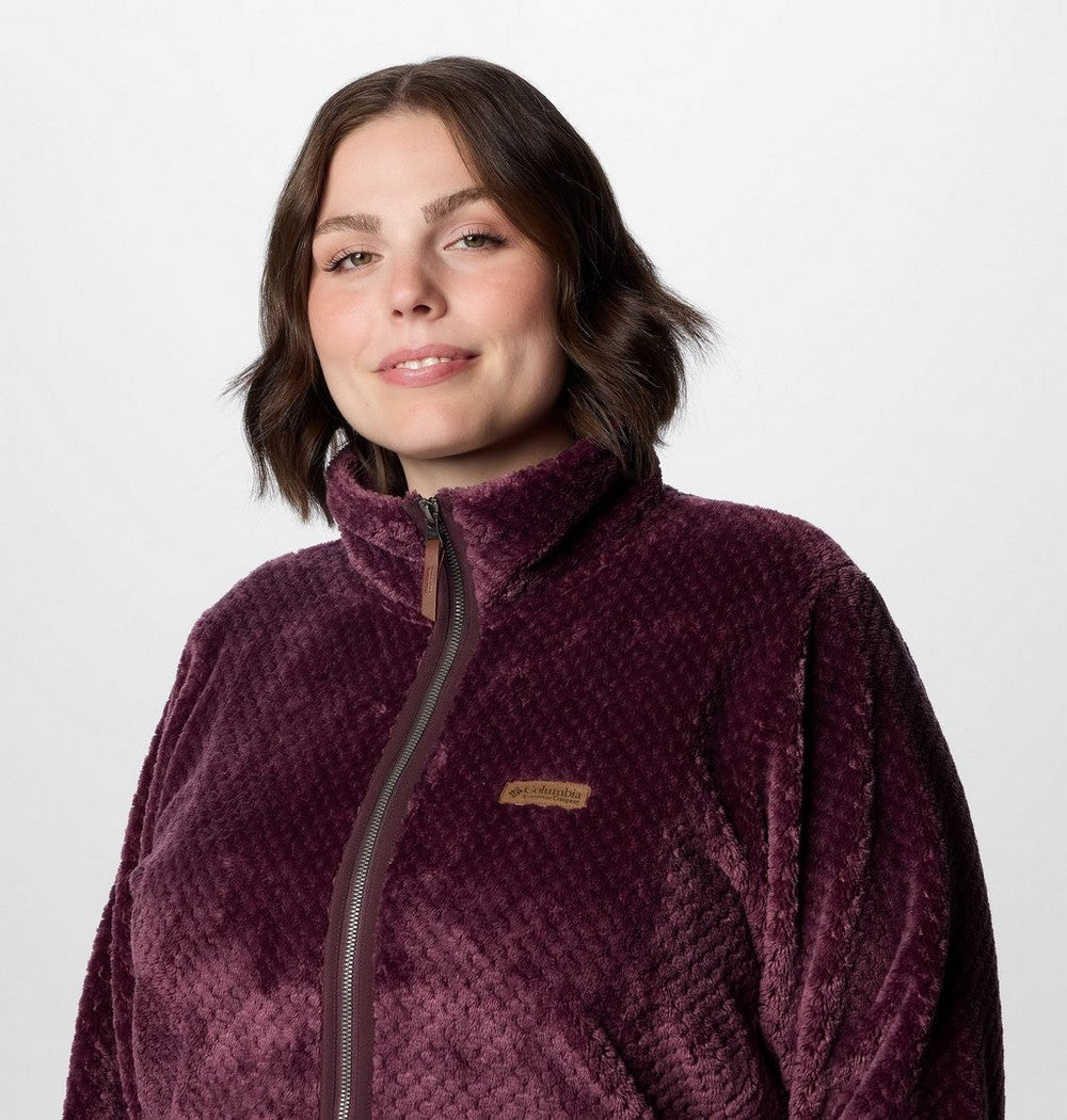 Women's Plus Long Full-Zip Fleece Jacket - Blue