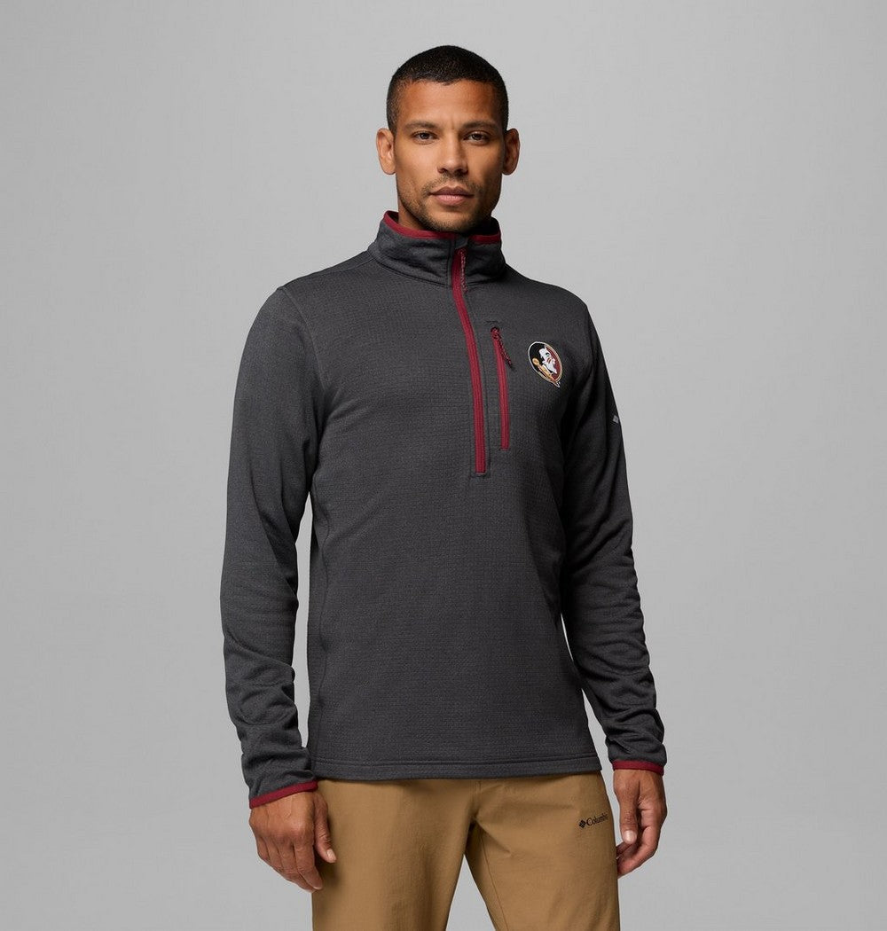 Men's Grid Fleece Half-Zip Pullover - Black