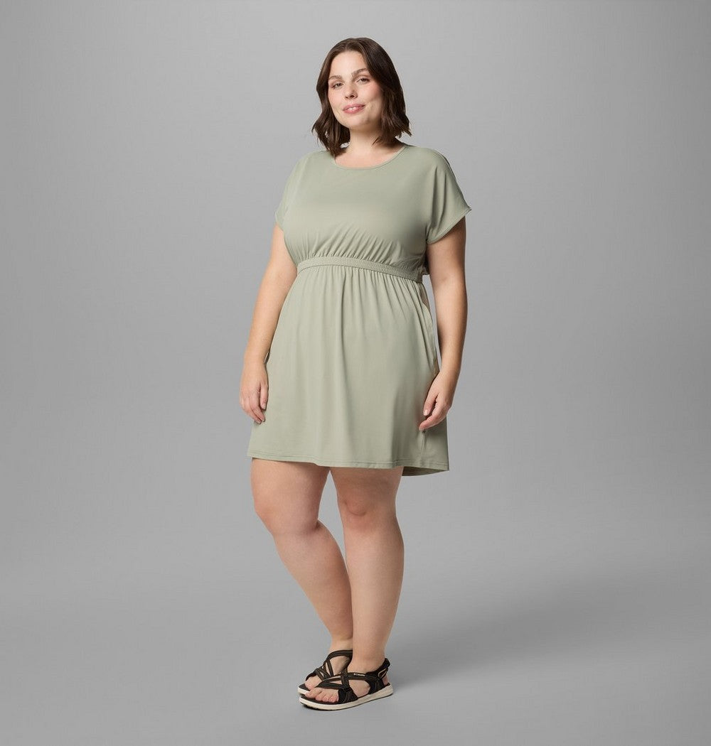 Women's Plus Short Sleeve Sun Dress - Navy