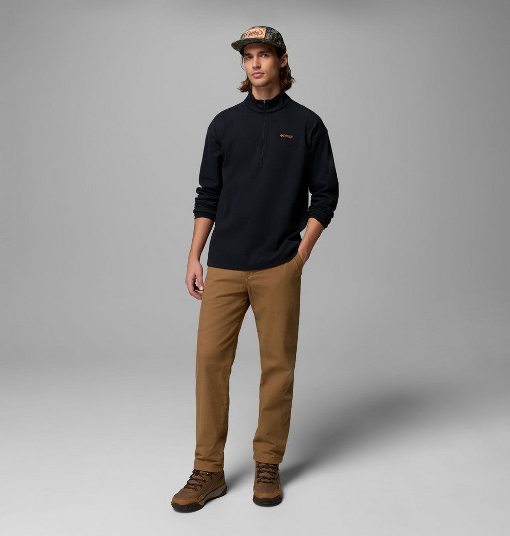 Men's Knit Quarter-Zip Pullover - Beige