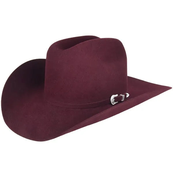 Lightning 4X Cowboy Western Wool Felt Hat - Port Color