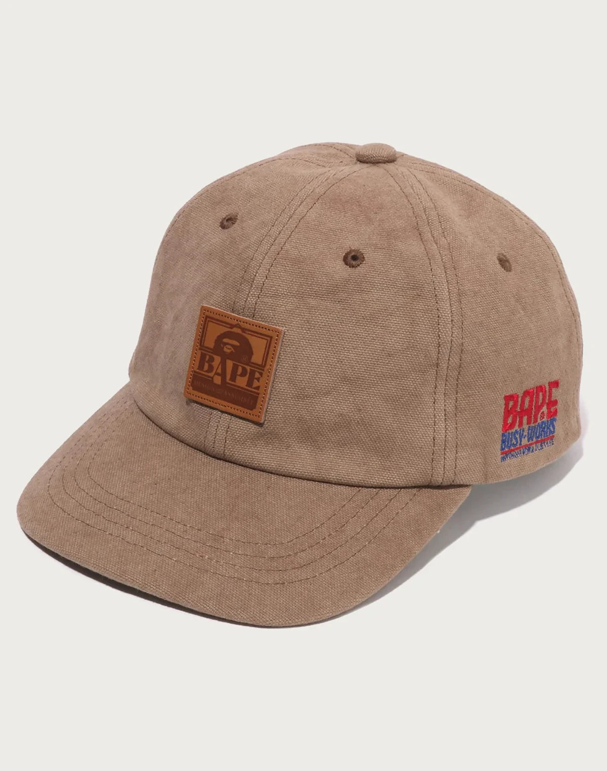 Men's Washed Cotton Canvas Cap - Beige