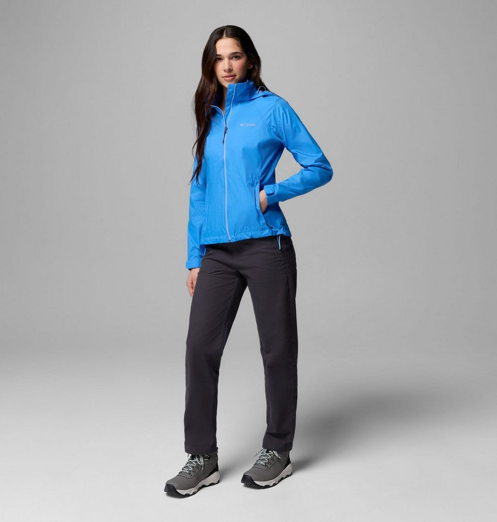 Women's Packable Water-Repellent Jacket - Blue
