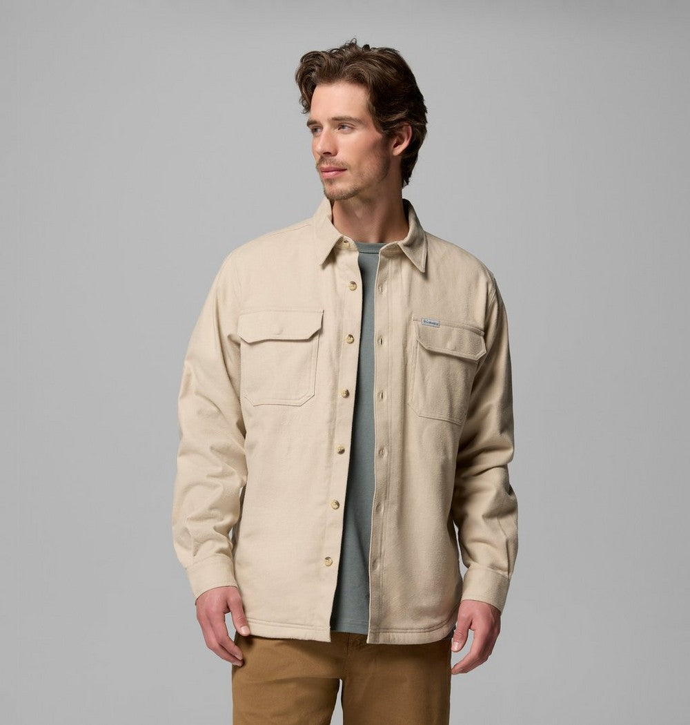 Men's Tall Fleece-Lined Shirt Jacket - Blue