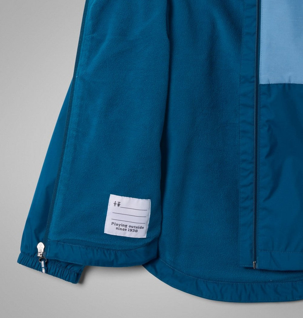 Girls' Fleece-Lined Rain Jacket - Wine