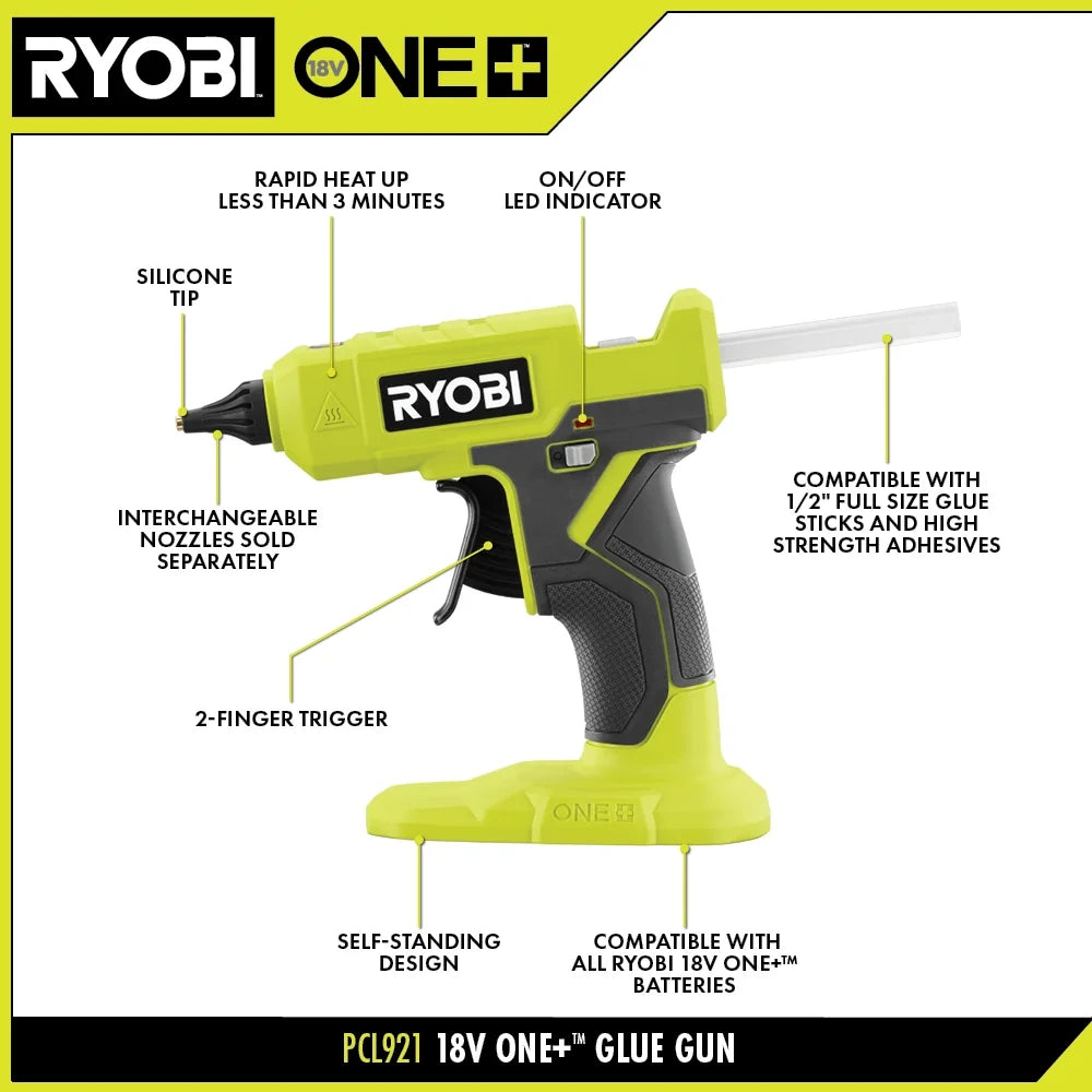 18V Cordless Glue Gun Kit