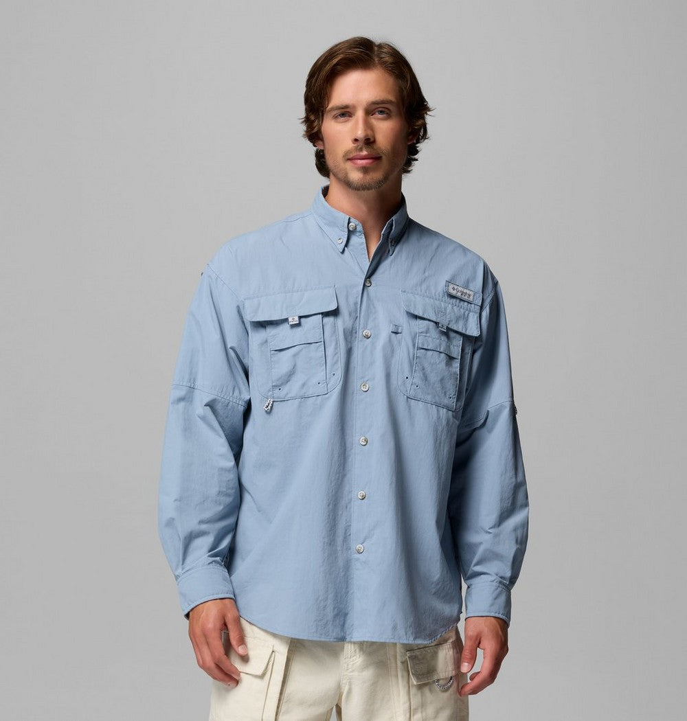Men's Tall Long-Sleeve Vented Fishing Shirt - Gray
