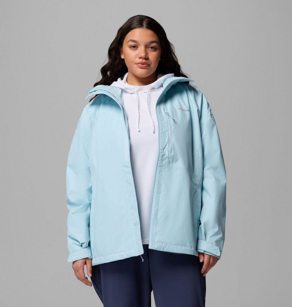 Women's Plus Size Waterproof Rain Jacket - Navy
