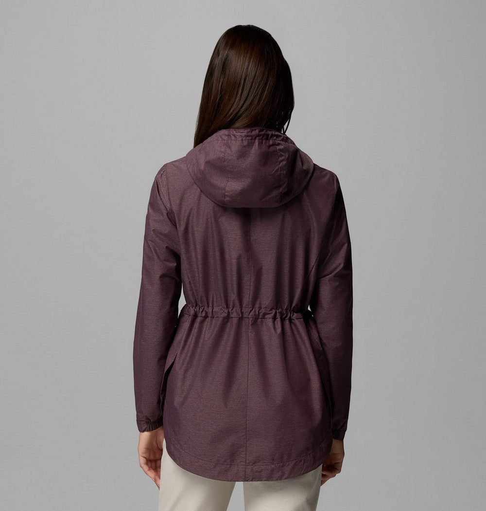 Women's Lightweight Hooded Rain Jacket - Fuchsia