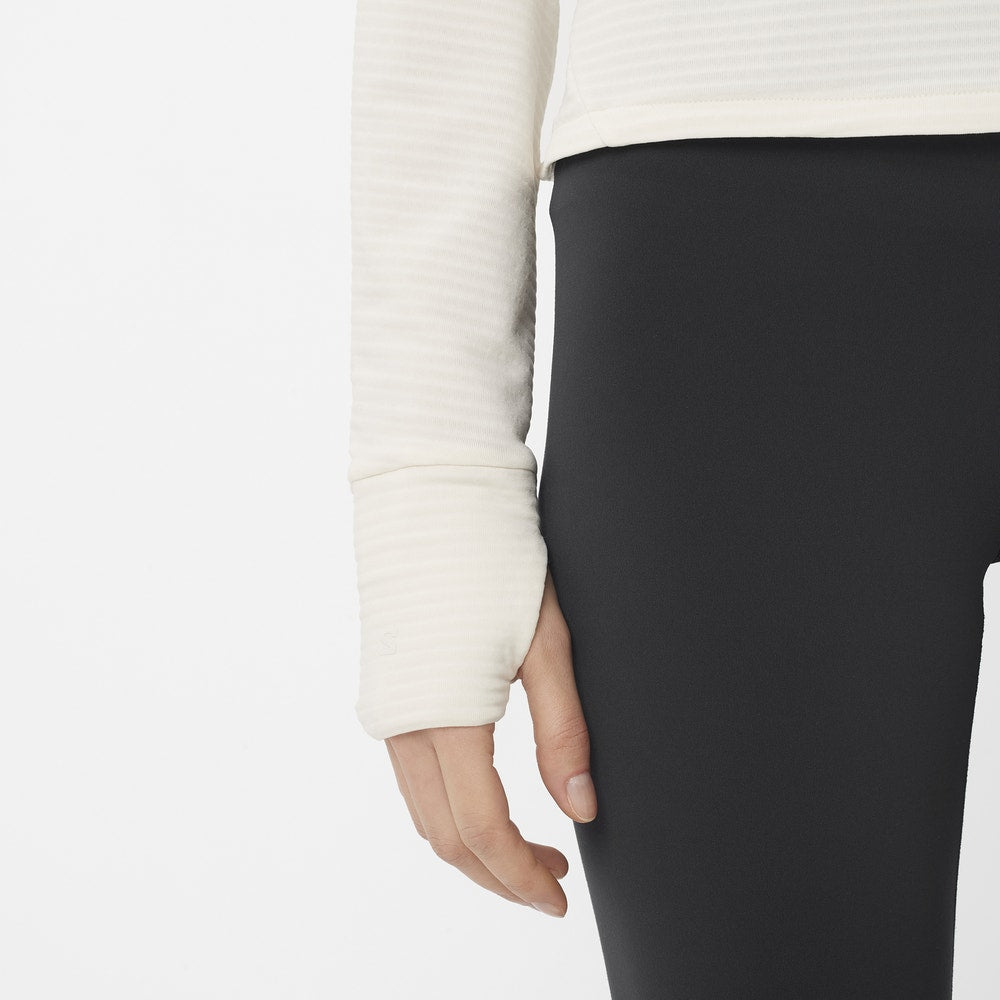 Women's Long Sleeve Fleece Base Layer - Black
