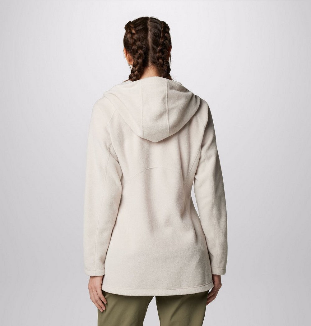 Women's Long Fleece Hoodie - Pink