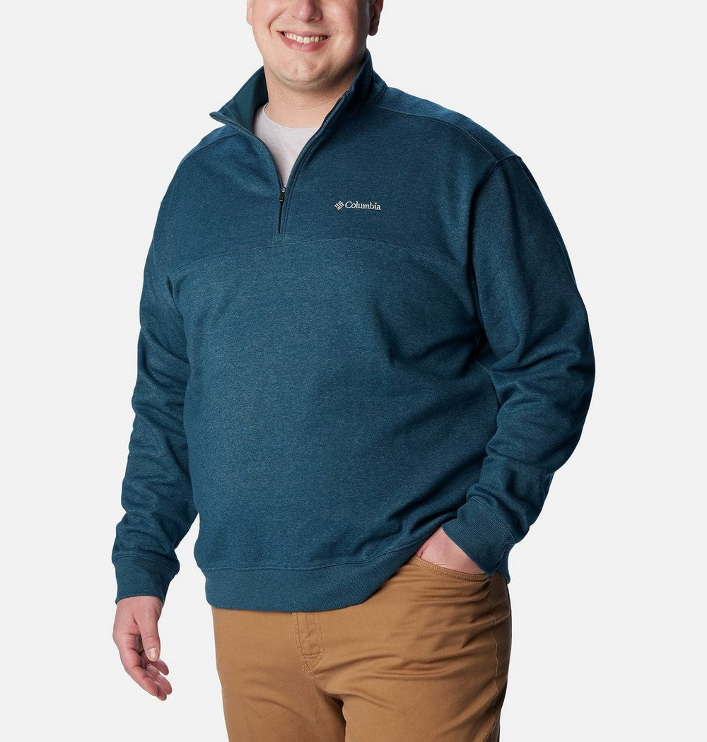 Men's Big Half-Zip Fleece Pullover - Blue