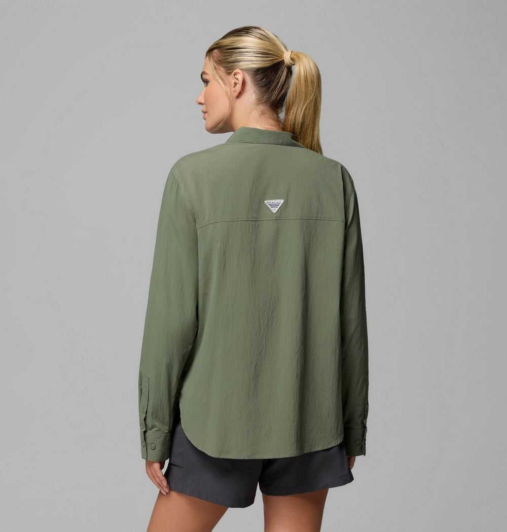 Women's UPF 50 Roll-Tab Fishing Shirt - Lavender
