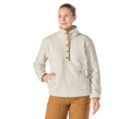 Women's Fleece Snap Pullover - Oat