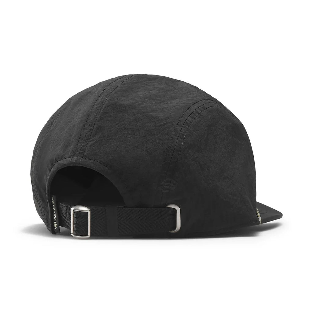 Waterproof Crushable Five-Panel Cap - Black