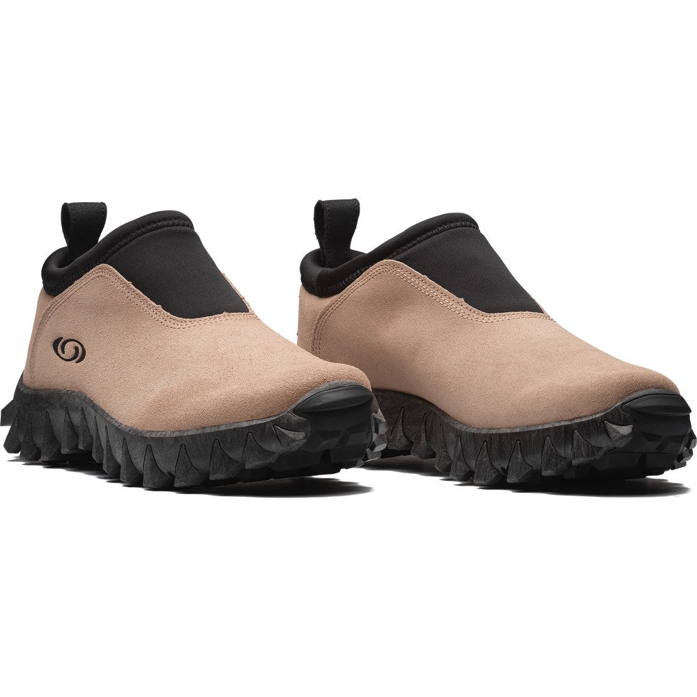 Suede Winter Slip-On Clog - Black