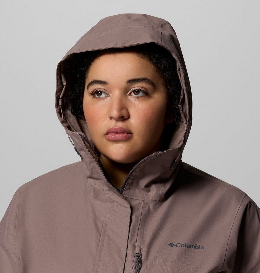 Women's Plus Size Waterproof Rain Jacket - Navy