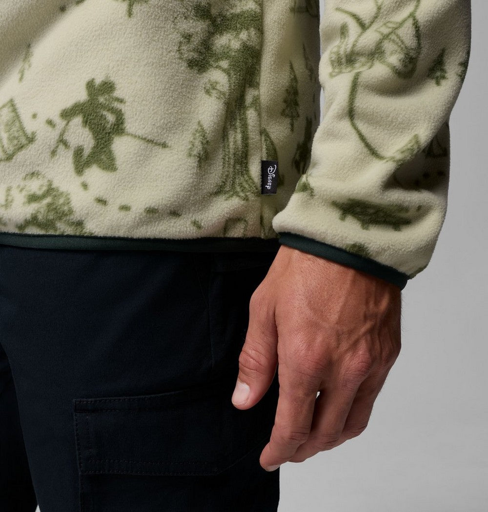 Men's Printed Half-Snap Fleece Pullover
